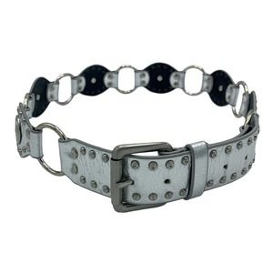 COPY - LAKE SHORE DRIVE Medallion Silver Belt  M L Hip